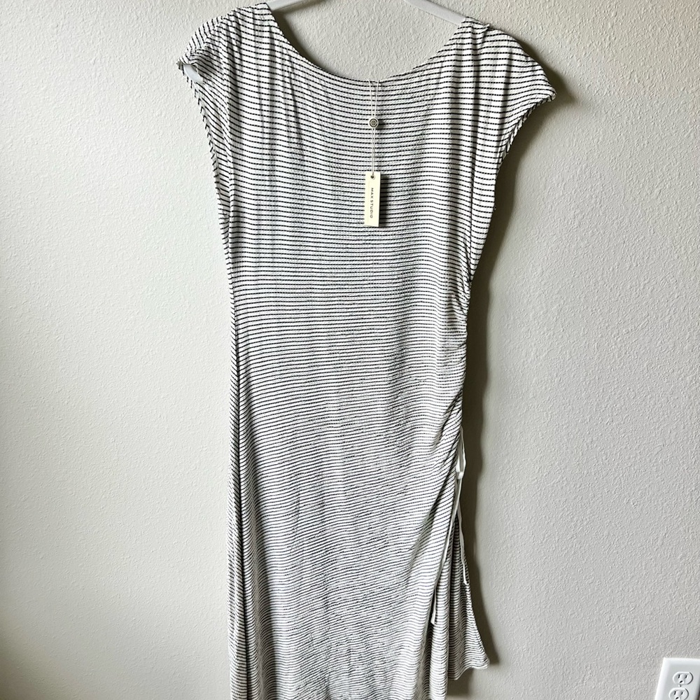 Max Studio black and white striped women’s dress. Size small